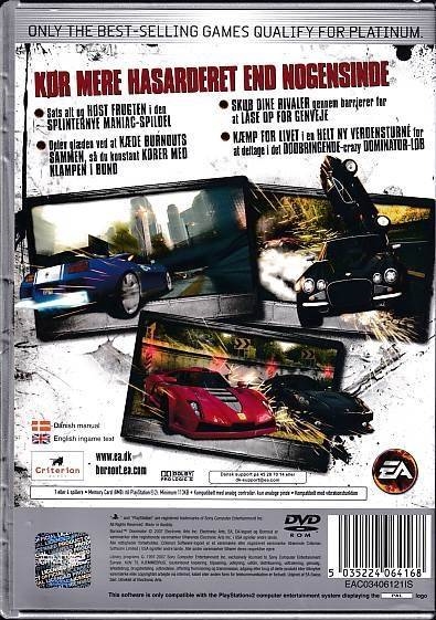 Burnout Dominator - PS2 - Platinum (B Grade) (Genbrug)